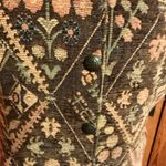 Vintage Tapestry Vest | Floral Geometric Button Front | Women’s Large Photo 4