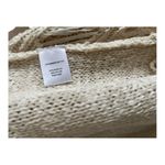 it's our time  Ivory Crochet Fringe Sweater Duster Size L Photo 5