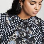 Rebecca Taylor  Paisley Printed Jumpsuit in Black 12 Womens Floral Dressy Outfit Photo 9