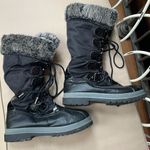 Khombu  Faux Fur Trim Snow Boots Black Size‎ 9 Photo 6