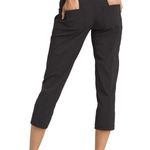 prAna Summit Capri Pants Black Large Hiking Travel Casual Pant Pull On Pants Photo 1