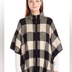 Tahari  Textured Knit Zipper down Poncho size L/XL NEW Photo 0