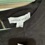 Amour Vert  Sylvie Cupro Silk Top‎ Blouse Black Sz S NWT Photo 7