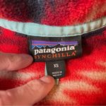 Patagonia Synchilla Quarter Snap-T Wild Desert Red Aztec Fleece XS Extra Small Photo 5