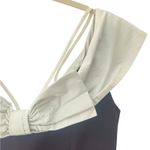 Rebecca Vallance Hepburn Bow Midi Dress Black US 8 Photo 8