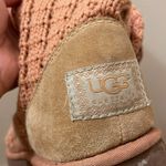 UGG  Knitted High Boots in Orange Salmon Women’s Size 8 Photo 6