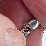 Sterling Silver  CZ embellished double  heart necklace Photo 3