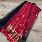 Chinese Traditional Hanfu Black Red 3 Pcs Outer Jacket And Dress Size undefined Photo 2