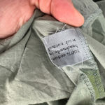 Fontes Mini Dress Small Green Hand Dyed Boho Cottage Earthy Fairy Cotton Pockets Photo 4