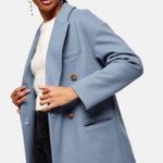 Topshop NWT $160 Blue Brooke Double Breasted Blue Coat Sz 2 Photo 3