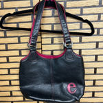 Black E Initial‎ Shoulder Purse Photo 0
