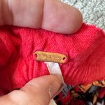 Free People  Red Floral Tube Top / J39 Photo 2