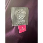 Vince Camuto Purple Faux Suede Cut Out Hem Dress Photo 4