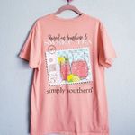 Simply Southern Sweet Tea Stamp Short Sleeve Top Photo 0