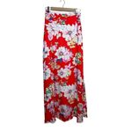 Anthropologie  IF BY SEA Red Floral Maxi Skirt Sz. XS Photo 2