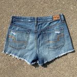 American Eagle AEO Hi Rise Festival Jean Shorts crochet lace Size 8 Photo 1