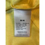 Charlie B Butter Yellow Shirt Womens Medium Pima Cotton Asymmetrical‎ Hem Artsy Photo 3