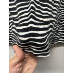 Michael Kors  Women’s Medium Signature Zebra Print T Shirt V-neck *flaw* Photo 2