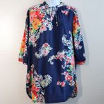 Ralph Lauren Lauren Floral Paisley Print Poplin Dress Tie Long Sleeve Size S Photo 1