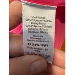 Terra & Sky Terra Sky Floral Print Smocked Neck Long Sleeve Blouse Women's 1X Pink Orange Photo 9