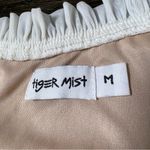 Tiger Mist  Cream Off The Shoulder Ruched Mesh Mini Dress Photo 7
