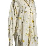 Azulu Colombia Cream Floral Long Sleeve Top Size M Photo 4