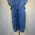 See By Chloe Blue Tiered Tassel Boho Dress Photo 2