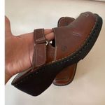 Born Gala Briar MaryJane Brown Buckle Leather Clogs Size 9 Photo 1