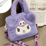 Purple Plush Kids Handbag Photo 0