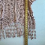 Crochet Pink Knit Off Shoulder Festival Top Size Small Photo 12