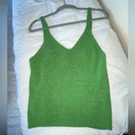 Anthropologie Maeve by  “Everyday Maryanne” Bright Green Sweater Tank Top  SIZE M Photo 6