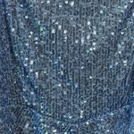 Honey and Rosie Blue Sequin Mini Dress Size M Homecoming Prom Holiday Photo 2