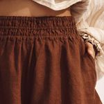 Anthropologie  The Somerset Linen Edition Shorts NWT, Sepia Brown - Small Photo 7