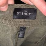 White House | Black Market army green 5” loose normcore shorts Photo 3