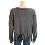 Dress Up V Neck Fringe Tassels Long Sleeveve Top Size M Photo 1