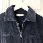 Usisi Sister Blue Cissy Cotton Corduroy Zip Front Collared Jumpsuit Small Photo 6