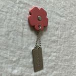 Coach : Dark Pink Tea Rose Tag- Silver Tone Photo 6