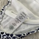 Athleta Zimbabwe Animal Print underwire Bikini swim Top black white blue 38 B C Photo 9