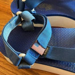 Teva  1016947 women’s blue platform wedge sandals; size 10.5 Photo 2