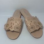 Nanette Lepore dusty pink Vicky flower sandals Size 8M Photo 9