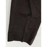 CAbi Women's Mid Rise Classic Fit Vertical Stripes Gray Dress Pants Size 10 Photo 1