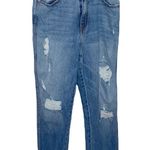 Revice Denim Revice uptown high rise rigid denim distressed jeans with fringed hem size 30 Photo 21