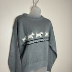 Vintage Scotty Scottie dog Graphic Crewneck Sweater grey black Size Small 90s Gray Photo 1