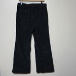 Nili Lotan Womens Black Florence High Rise Flare Leg Corduroy Pants Sz 12 Photo 2