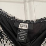 Studio 1940 Vintage Black And White Flowy Paisley Skirt Photo 2