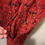 Free People  Debby Floral Romper‎ Women medium Red Viscose Summer Bohemian Photo 6