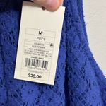 A New Day NWT Target Crochet Knit Halter Neck Midi Dress in Cornflower Blue - M Photo 6