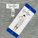 Jessica Simpson NWT Size L Heather Gray Split High-Low Hemline Lounge Dress Photo 5