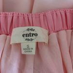 Entro  Tiered Babydoll Mini Dress Size Small Red Pink Photo 1