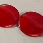 Vintage Shade of Red Round Disc Shape Clip Photo 9